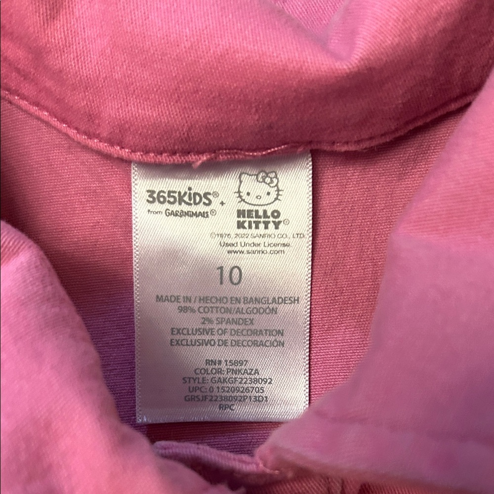 Kids Hello Kitty Jacket Pink Size 10 - Picture 4 of 5